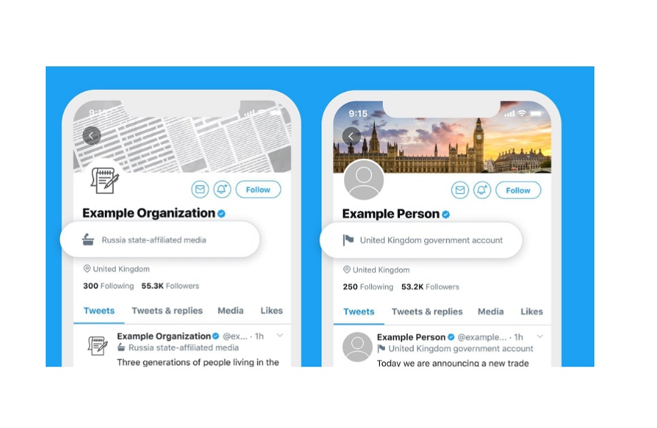Twitter vai sinalizar conteúdos patrocinados por governos