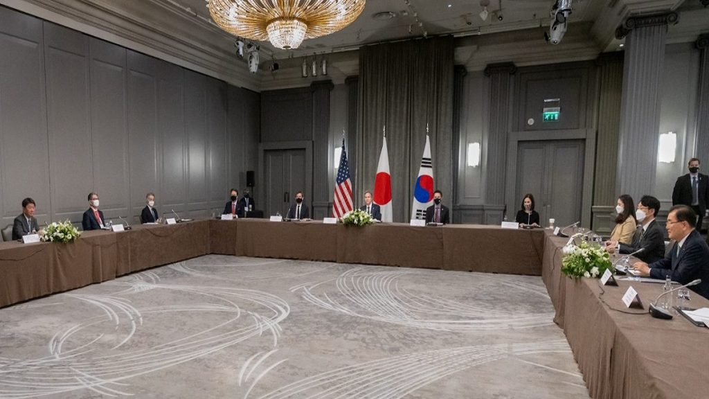 EUA, Japão e Coreia do Sul pressionam desnuclearização da Coreia do Norte
